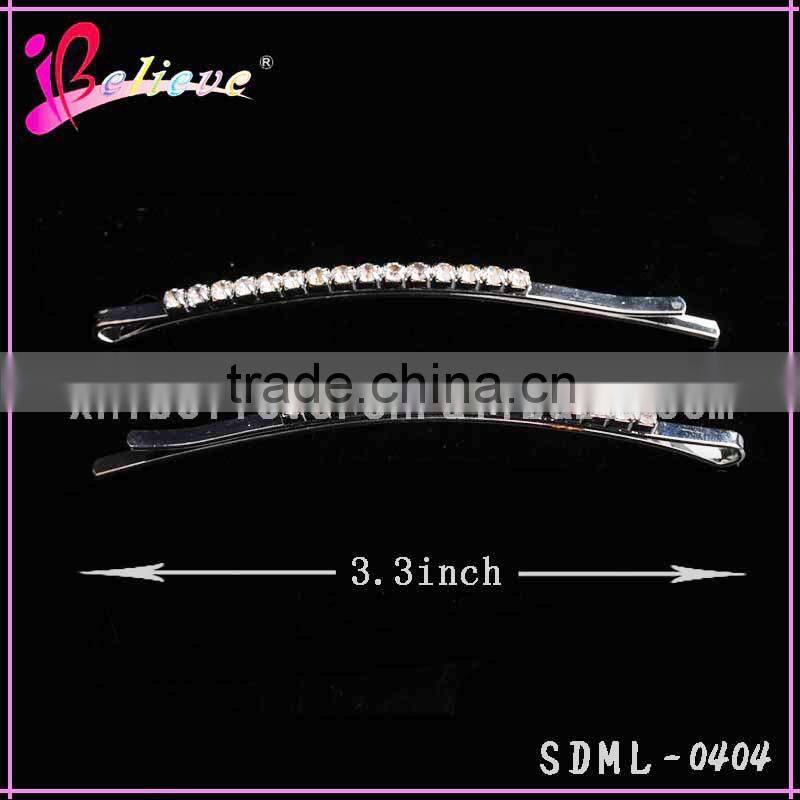 Metal small fancy hair pins accessories, hairpin with diamond, hair pins for girls