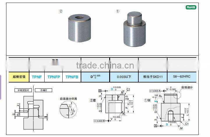 Positioning straight pin set (Standard type )