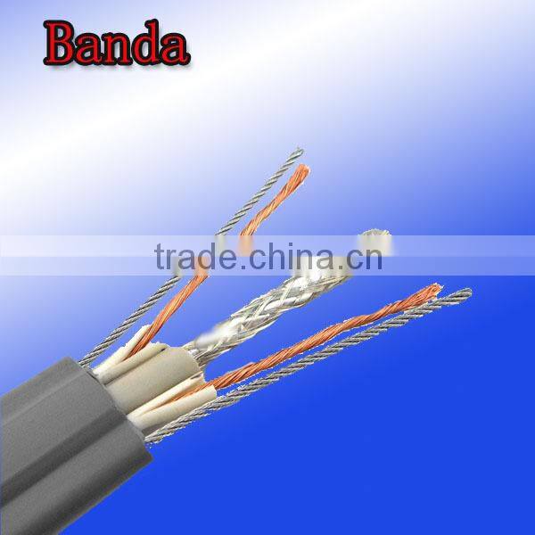 CCTV Camera Flat Traveling Cable for elevator