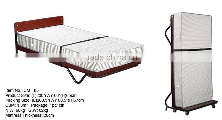 Mobile Upright Bed with Wheels