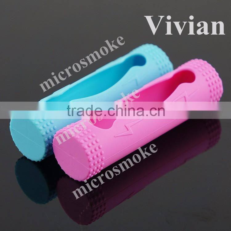 Fashion 18650 battery holder case non-toxic rubber battery case 18650 battery wholesale