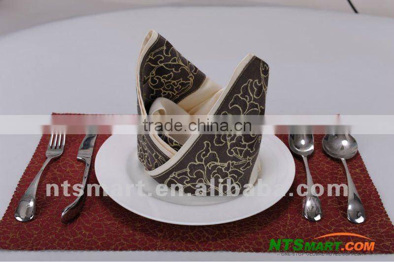 polyester jacquard hotel table napkin