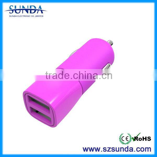 New products 2016 innovative products portable dual usb 12v car charger