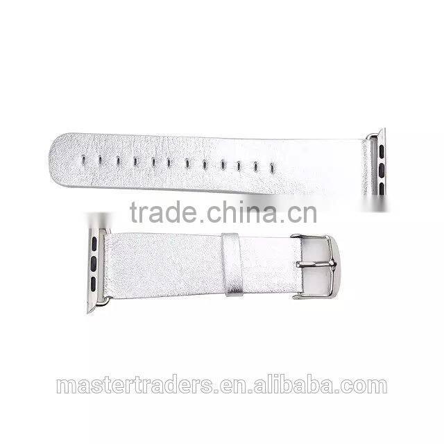 Cheap Colorful PU Leather Watch Band Wrist Strap For 42MM Apple Watch MT-3565