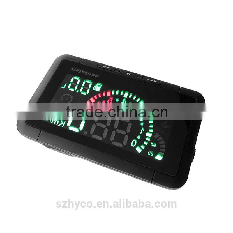 LED Car HUD Head Up Display With OBD2 Interface Plug & Play car Speeding Warn System lcd W01