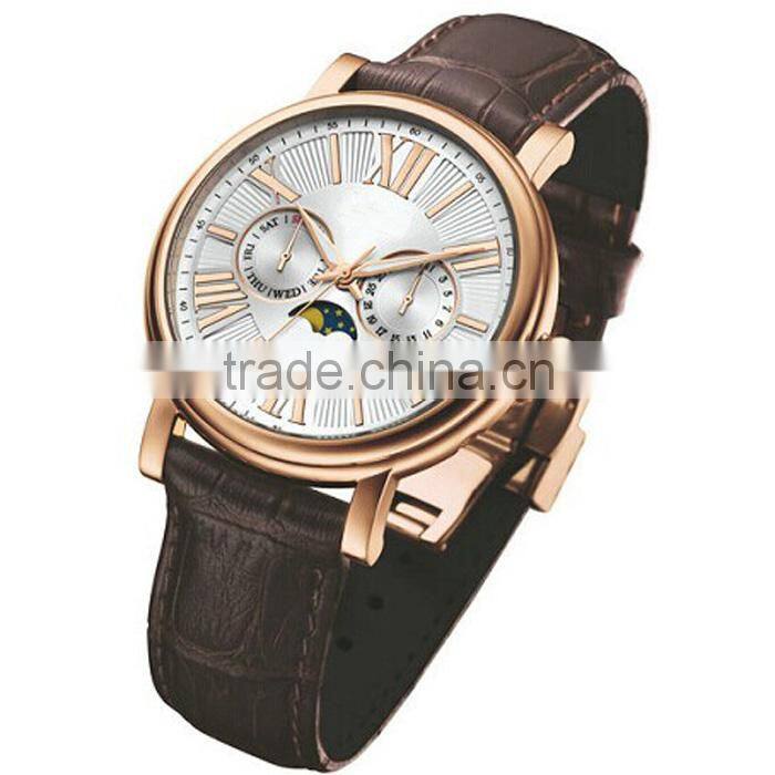 2015 skeleton stainless steel autometic movt factory watch made in china