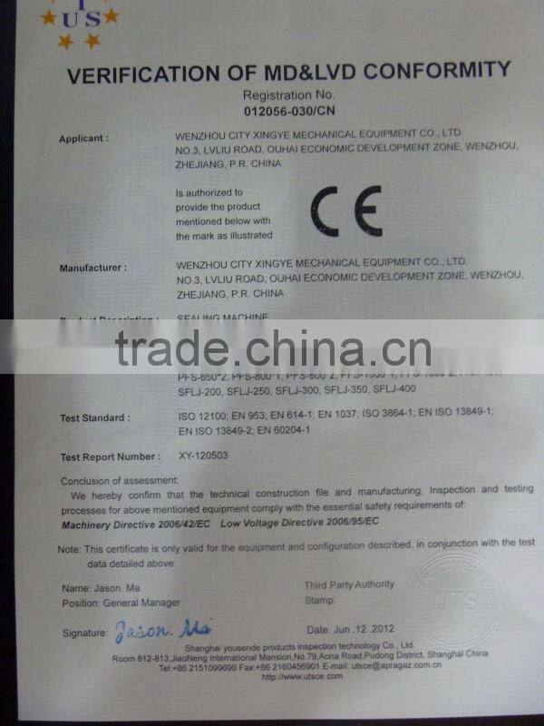 2015 new heat selling professional plastic simple foot hot isostaic press sealing machine with cutter