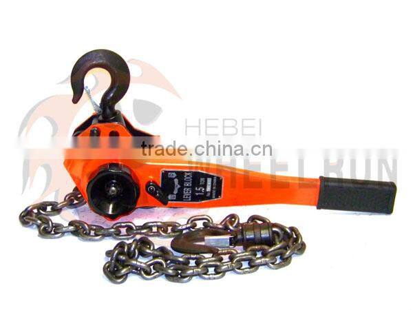 Manufactuier and suppliers 3 ton chain hoist lever chain pulley block
