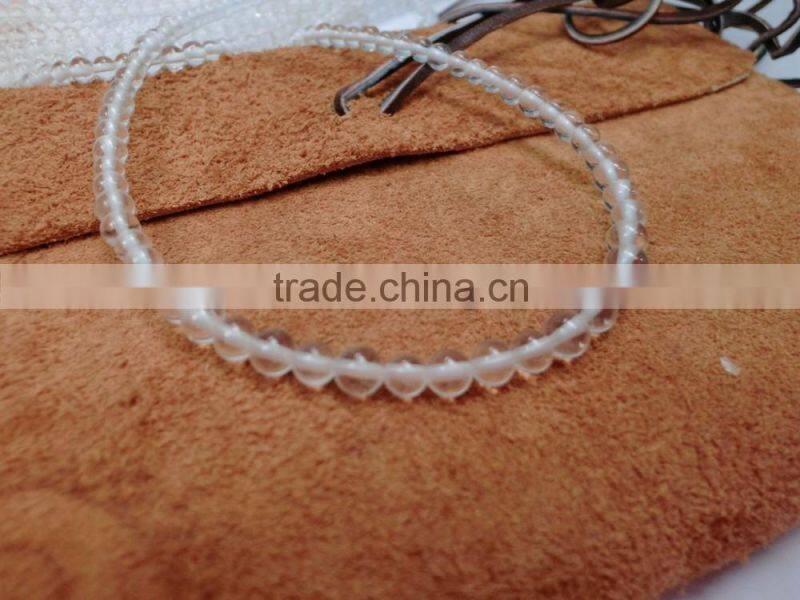 4-6mm Natural clear crystal quartz beads,round crystal beads