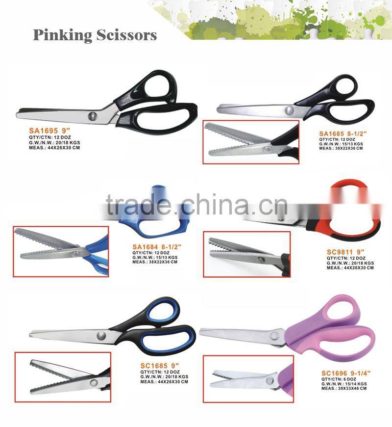 Popular 10" plastic ABS/PP handle long blade scissors