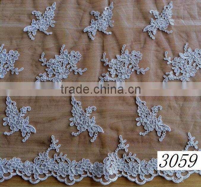 wholesale new design white bridal lace fabric