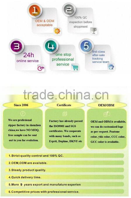 2015 hot sale #3 open end auto lock white color plastic zipper