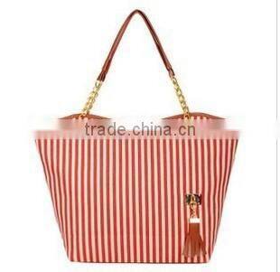 Non toxic customized tote shoulder pu ladies bags