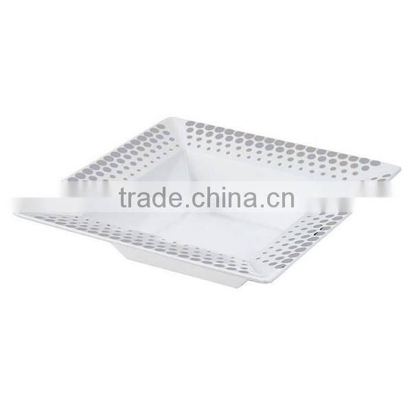 Disposable Plastic Silver/ Gold Coated Bowl