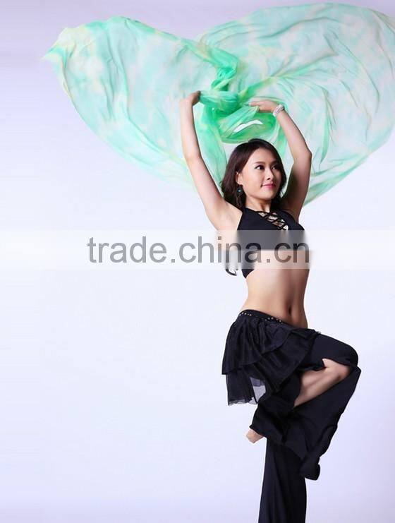 Gradation belly dance veil for lady dancers in performance / practice wear (SJ008)