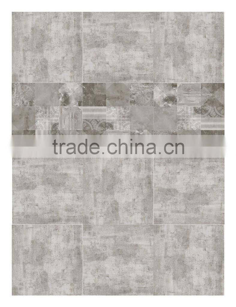 New design! 600x600mm cement look construction material rustic ceramic flooring tile