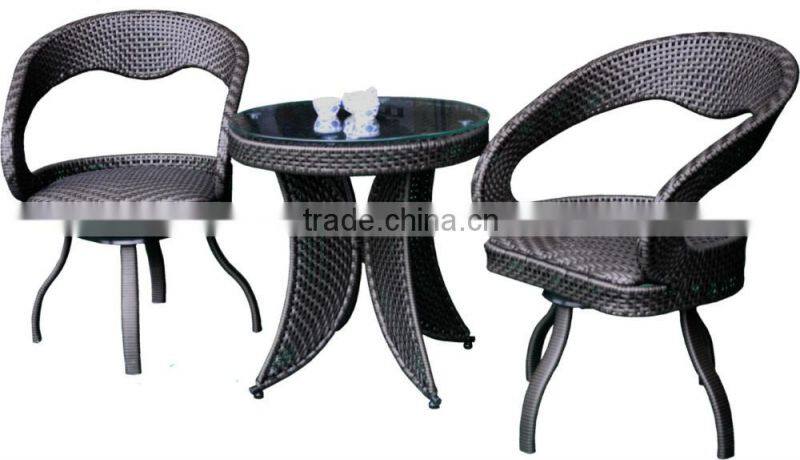 rattan dining table with aliminum leg outdoor furniture cocktail table