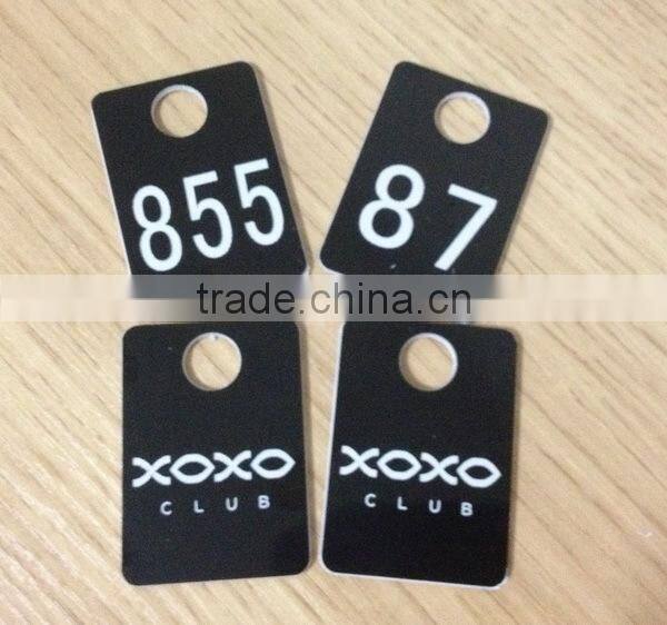 Engrave Plastic ABS Club Cabinet Key Tag