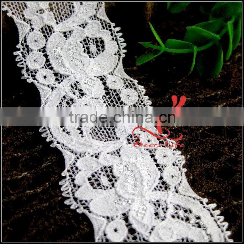 2013-cheerslife saree fabric/spandex lace