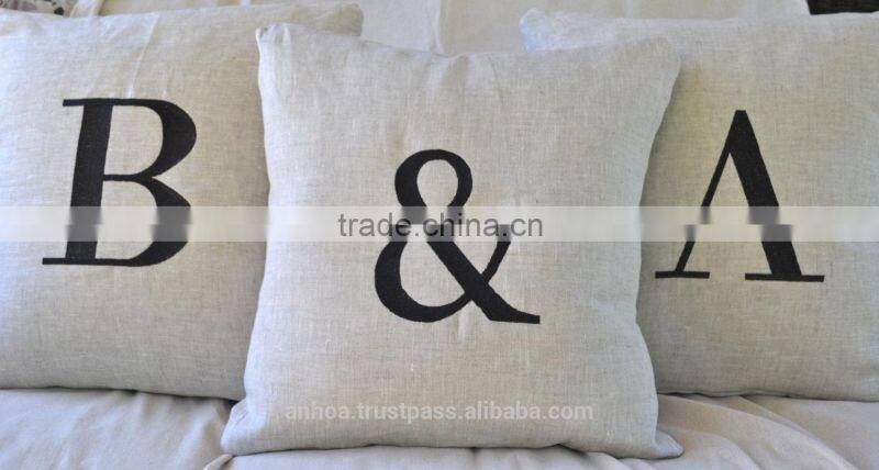 Printing linen cushion cover