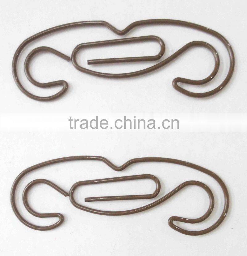 Fancy Colorful Cartoon Mustaches Paperclips Shaped Paperclips