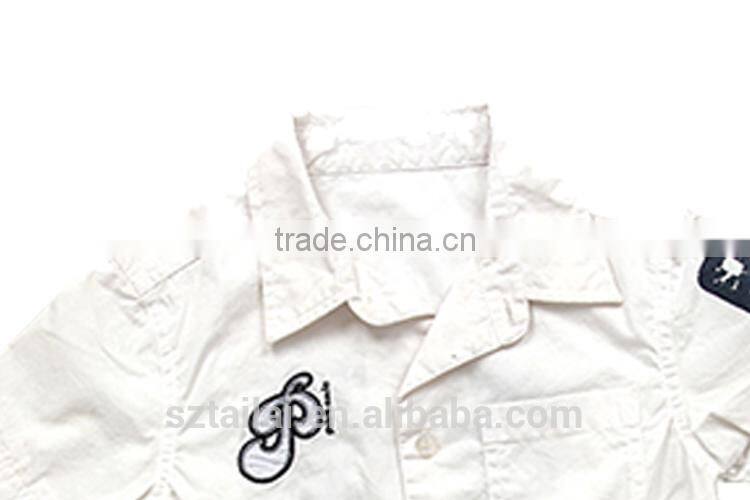 Garments supplier 2016 new Soft Cute 100% cotton shirt