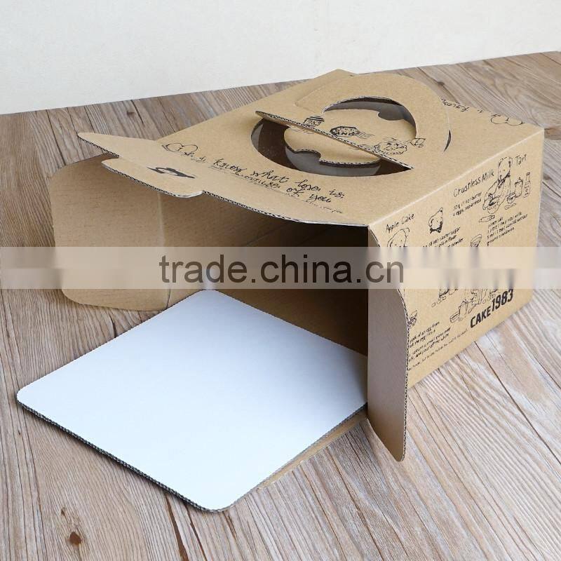 Custom kraft paper cake box,packing mousse box for wholesale