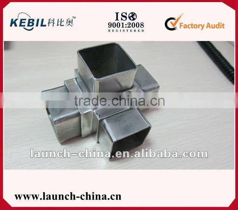 stainless steel 4 way square tube connector 40mm