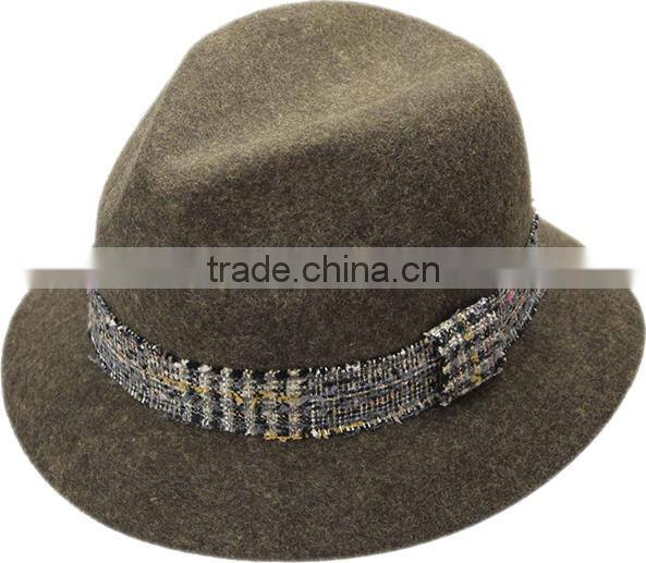 Fashion Wool Felt Fedora Hat for men and women