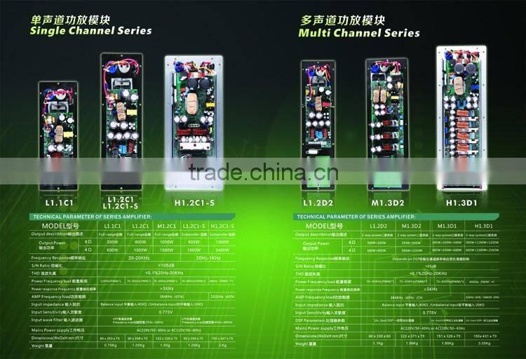 amplifier module for active subwoofer