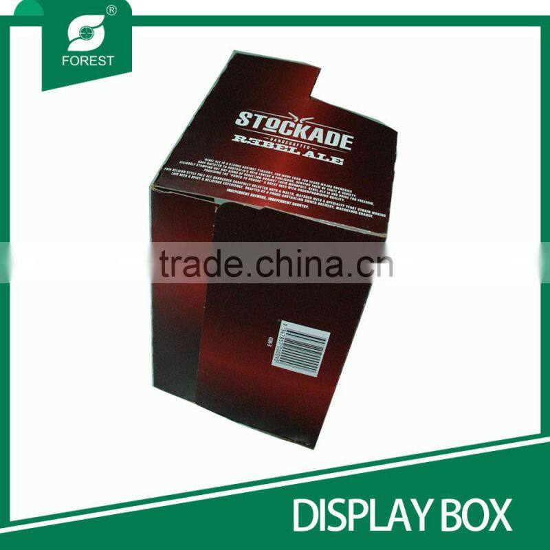 BEVERAGE INDUSTRY HOT SALE CUSTOM DISPLAY BOXES FOR PACKING 6 PACK MILK BOTTLES