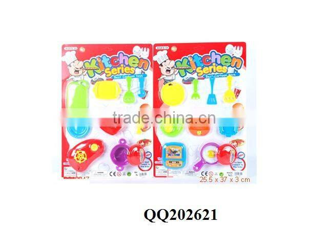 Plastic kids kitchen play set