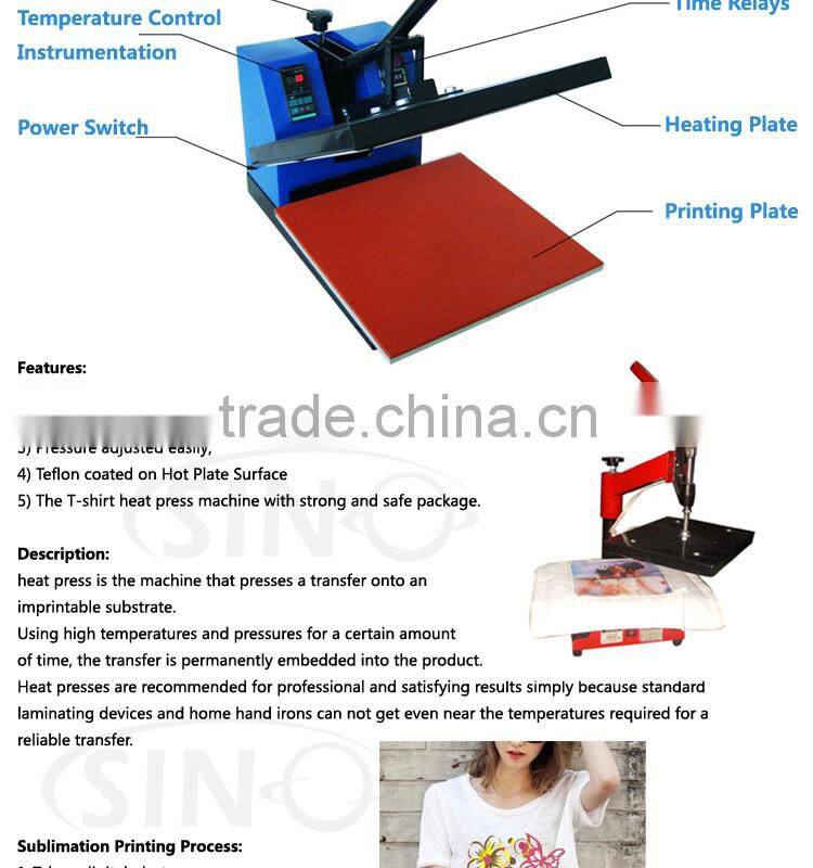 Lowest Price 380x380mm T-shirt/Paper Heat Press Machine