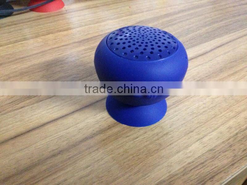 2016 new products Silicone Suction up mini bluetooth speaker for iphone 6 plus