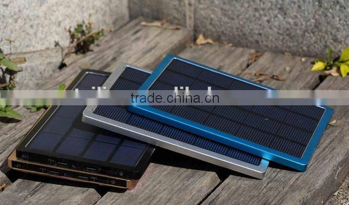 2015 newest 10000mah capacity solar power bank