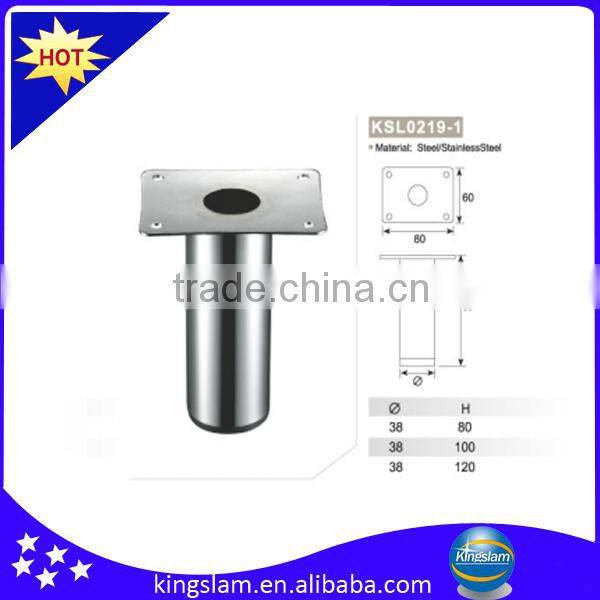High bearing capacity cylinder stainless steel sofa legs KSL8236