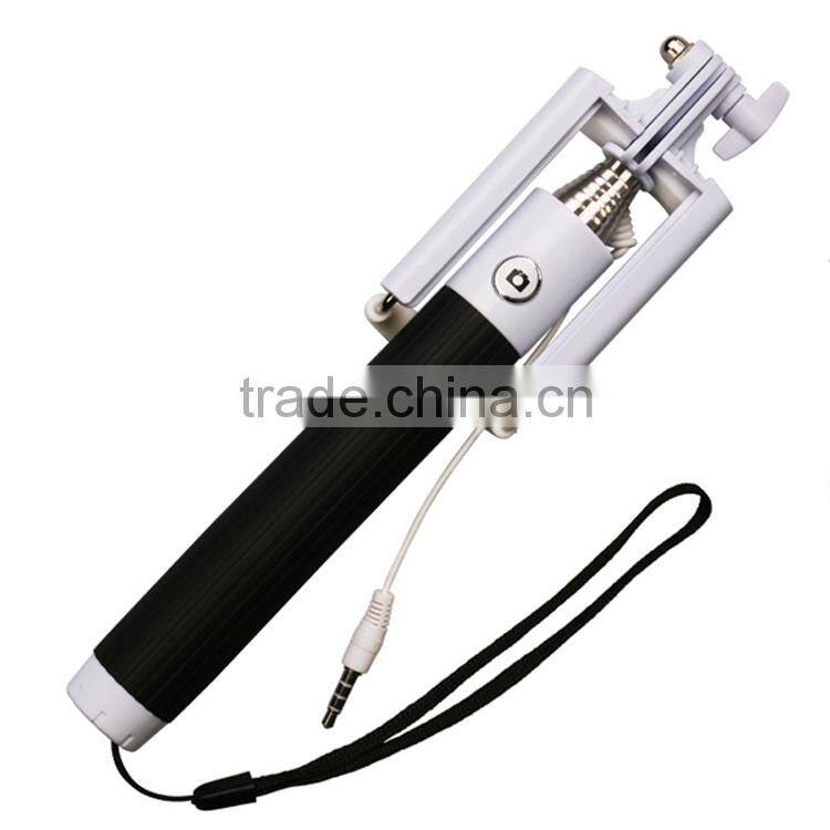 wholesale price selfie stick with cable for mobile phone