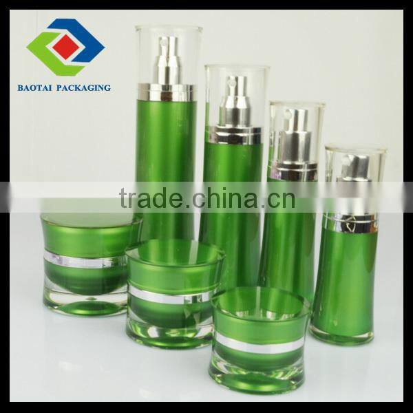 30ml eye gel green jar container with top,beauty cosmetic jar