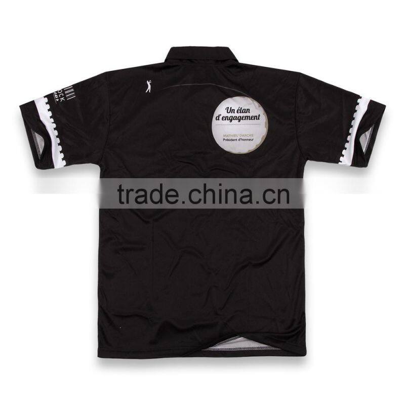 100%polyester dry fit custom design sublimated short sleeve golf polo shirts