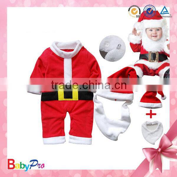 Hot Sale 100% Cotton Baby Christmas Clothes Baby Girl Winter Dress