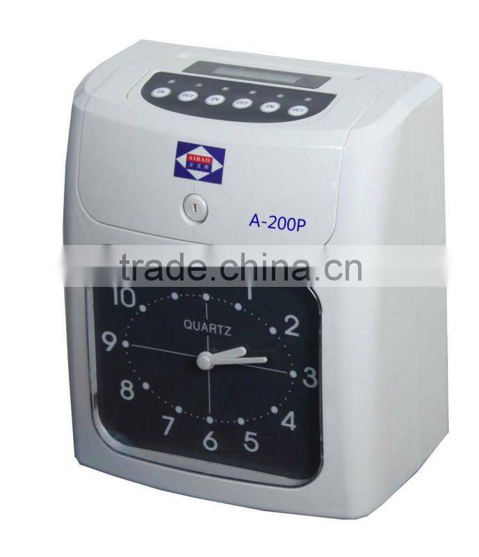 punch time card attendance machine