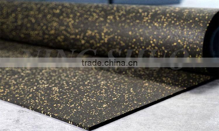 Trade Assurance gym rubber floor rolls, epdm rubber gym flooring