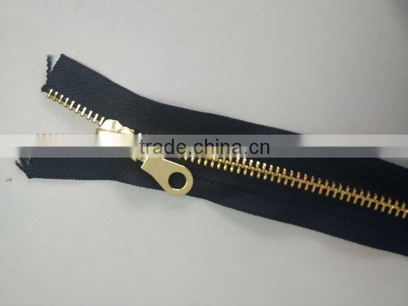 Eco-friendly metal brass zipper china supplier
