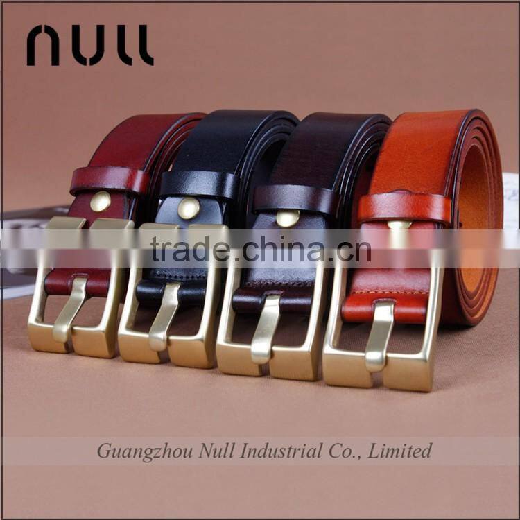 top brand generous metal buckle mens belt leather strip for designer belt