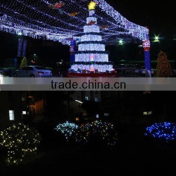 Solar pannel 2V 450mAh outdoor decor 200 leds christmas party light Waterproof led copper wire string light