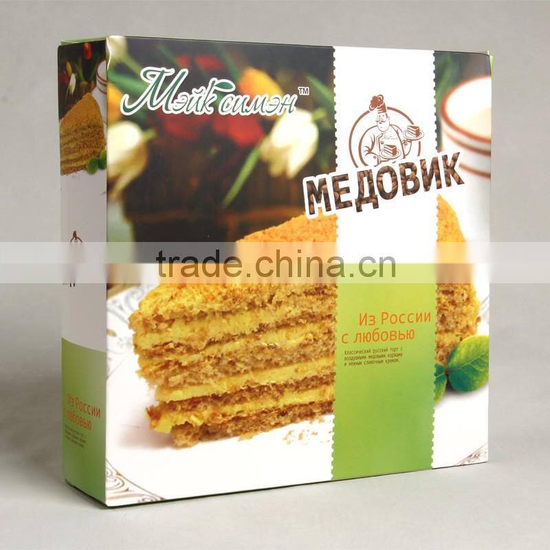 Effcet printing cake packaging box for Christmas cake