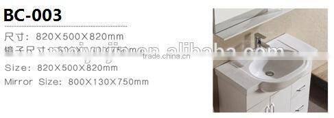 Salable floor mounted iran pvc bathroom cabinet