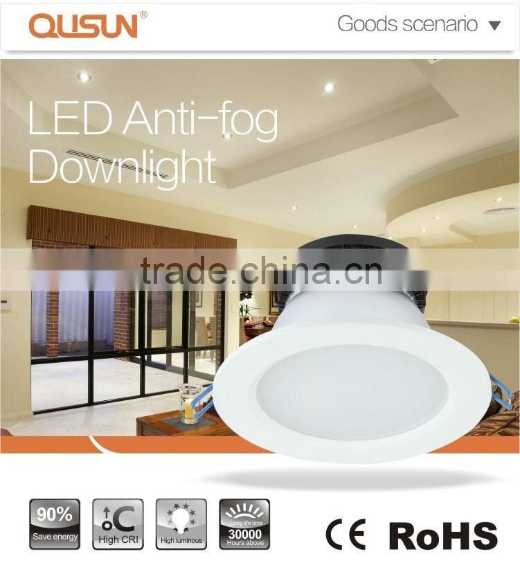 Anti-fog 7W 100-240V Wide Voltage led light downlight