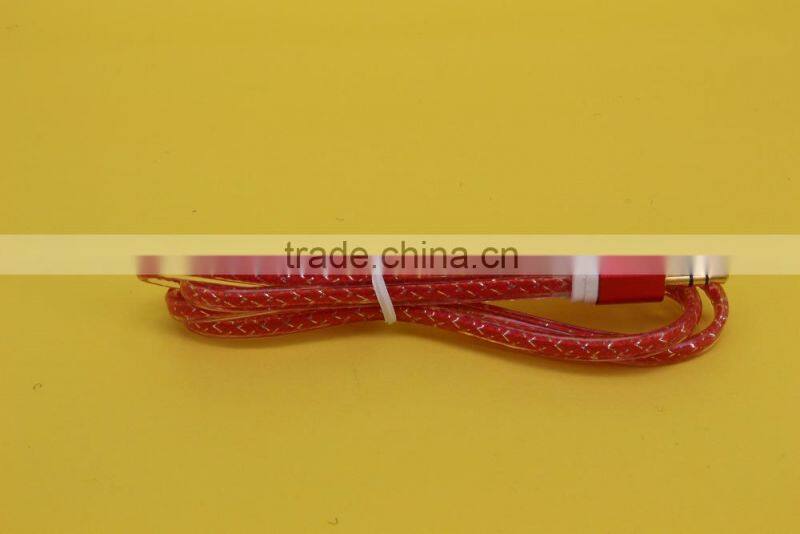 3.5mm audio cable male to male for car stereo aux cable hih qualityty