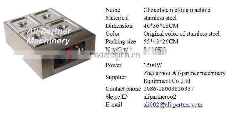 Chocolate melting machine/storage tank